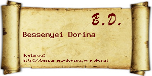 Bessenyei Dorina névjegykártya